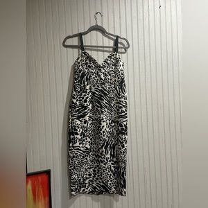 Sergio Hudson animal print dress